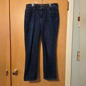 Chico's Dark Blue Straight Leg Jeans